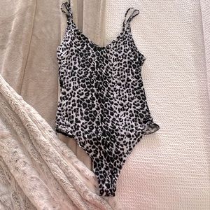 Leopard Print Body Suit